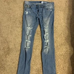 H&M skinny jeans ripped